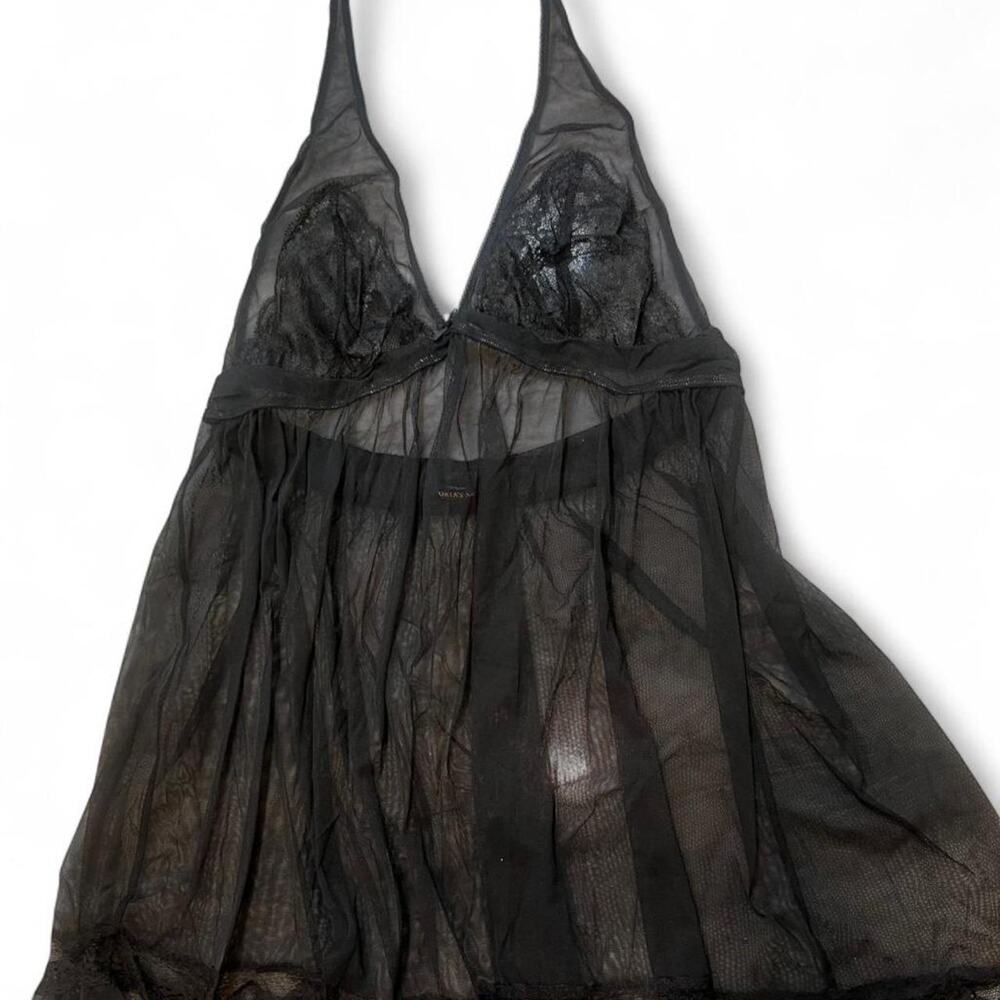 Victorias secret black sheer mesh